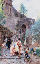El bautizo (óleo sobre lienzo)