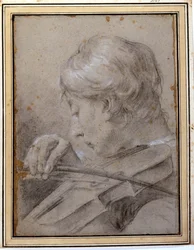 El violinista. G. P. Piazzetta (1683 - 1754). Milán, Brera