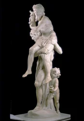 Eneas y Anquises (mármol)