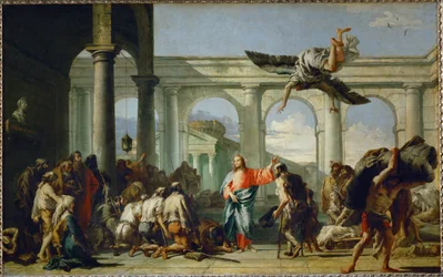 Jesus guerissant le paralytique de Bethesda - Jesús cura al paralítico de Betesda ...