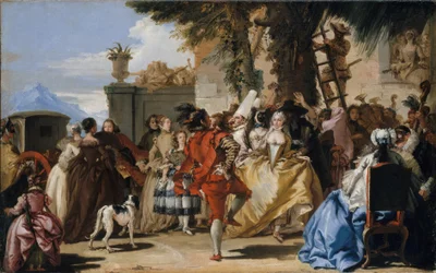 Un baile en el campo, c.1755