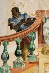Sirviente moro sosteniendo una bandeja, de la Sala de las escenas de carnaval de la Foresteria, 1757