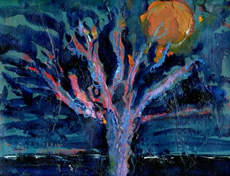 Árbol y luna de fresa, 2016