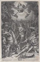 Martirio de Santa Catalina, después de Bernardino Passari, 1588