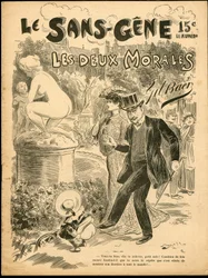 The Sans Gene - Ilustración de Gil Baer (1859-1931): Arte, Escultura Estatua, Infancia, Jardín público, Nudista