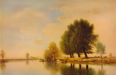 En el Sena, c1885, 1938
