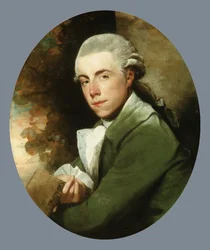 Hombre con abrigo verde