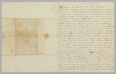Carta a Samuel Fox de Giles Saunders sobre el comercio de esclavos, 9 de marzo de 1847