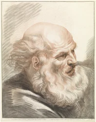 Cabeza de anciano con barba