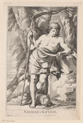 Juan el Bautista con bastón y cordero