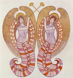 Dos ángeles con trompetas, 1995