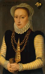 Retrato de una noble (óleo sobre tabla)