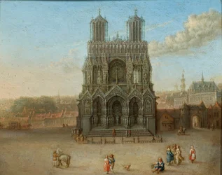 Vista de la catedral de Reims