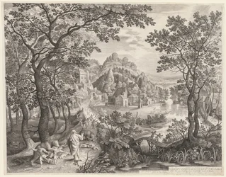 Elisha Cursing the Children of Bethel Who Are Being Devoured by the Bears