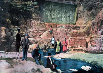 El Shah de Persia y sus hijos, c. 1890