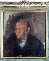 Retrato del poeta italiano Giuseppe Ungaretti (1888-1970). Pintura de Gino Bonichi llamada Scipione (1904-1933)