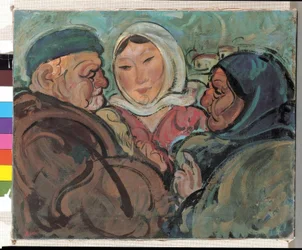 Composición con tres figuras
