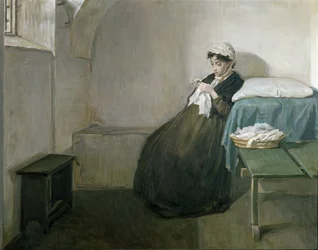 La patriota napolitana Luisa Sanfelice (óleo sobre lienzo)