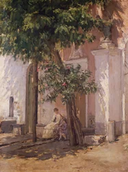 Villa Garzoni, por Gioacchino Toma (1836-1893)