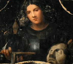 David con la cabeza de Goliat por Giorgione
