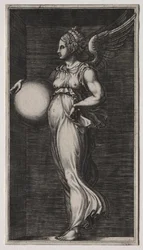 Allegorical Figure Holding a Sphere