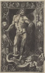 Hércules como vencedor de la Hidra de Lerna