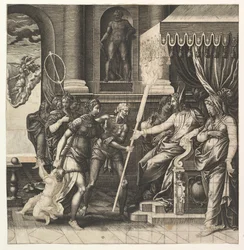 La calumnia de Apeles, 1560