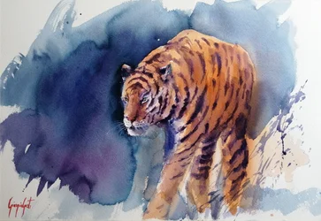 El majestuoso paso del tigre