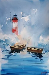 Las tranquilas aguas del faro