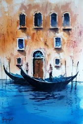 Las aguas de las góndolas de Venecia