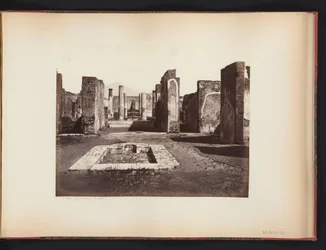Vista de las ruinas de la Casa di Pansa en Pompeya, Italia Casa di Pansa (Pompeya) (título sobre objeto)