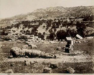 Agrigento: una vista de las ruinas del Templo de Júpiter