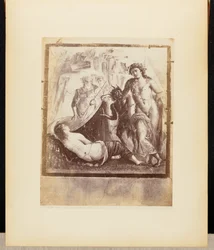 Fresco Baco y Ariadna Pompeya