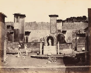 Casa de Marco Lucrecio, Pompeya, hacia 1870 (foto)