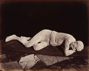 Fundición humana, Pompeya,1873 (foto)