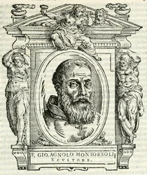 Retrato de Giovanni Angelo Montorsoli, Vasari 1568