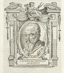 Milán, Biblioteca Braidense, Vite de piv excellent, Giorgio Vasari 1568, Antonio da Sangallo