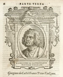 Milán, Biblioteca Braidense, Vite de piv excellent, Giorgio Vasari 1568, Giorgione da Castelfranco