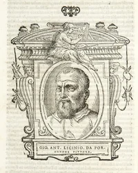 Milán, Biblioteca Braidense, Vite de piv excellent, Giorgio Vasari 1568, Giovanni Antonio Licinio
