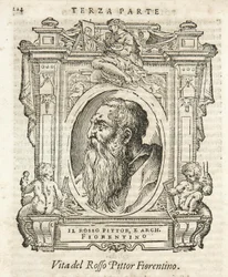 Milán, Biblioteca Braidense, Vite de piv excellent, Giorgio Vasari 1568, Roffo Fiorentino