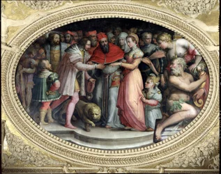 El Papa Clemente VII casando a Catalina de Médici y Enrique II de Francia, 28 de octubre de 1533, de la 