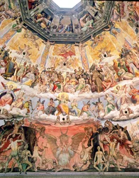 El Juicio Final (detalle) de la cúpula del Duomo, 1572-79