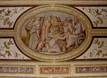 (detalle) El mito de Ceres, techo de Altoviti