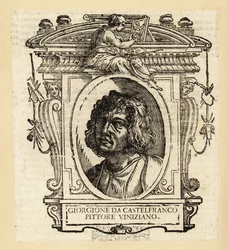 Retrato de Giorgione, pintor italiano de la escuela veneciana durante el Alto Renacimiento de Venecia, circa 1477-1510