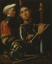 Un guerrero y su escudero