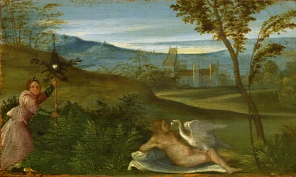 Leda y el cisne, hacia 1500