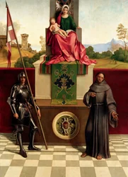 Madonna y el Niño entre los santos Francisco y Nicasius, ca 1503-1504
