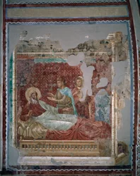 Isaac rechaza a Esaú - Fresco