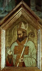 Santo del Políptico de Santa Reparata (panel derecho medio) (detalle)