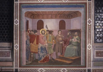 Cristo ante Caifás (Cristo davanti a Caifa), de Giotto